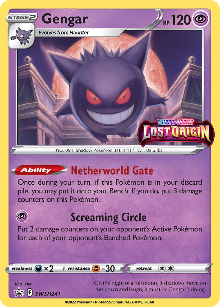Sword & Shield Promo’s Gengar #241